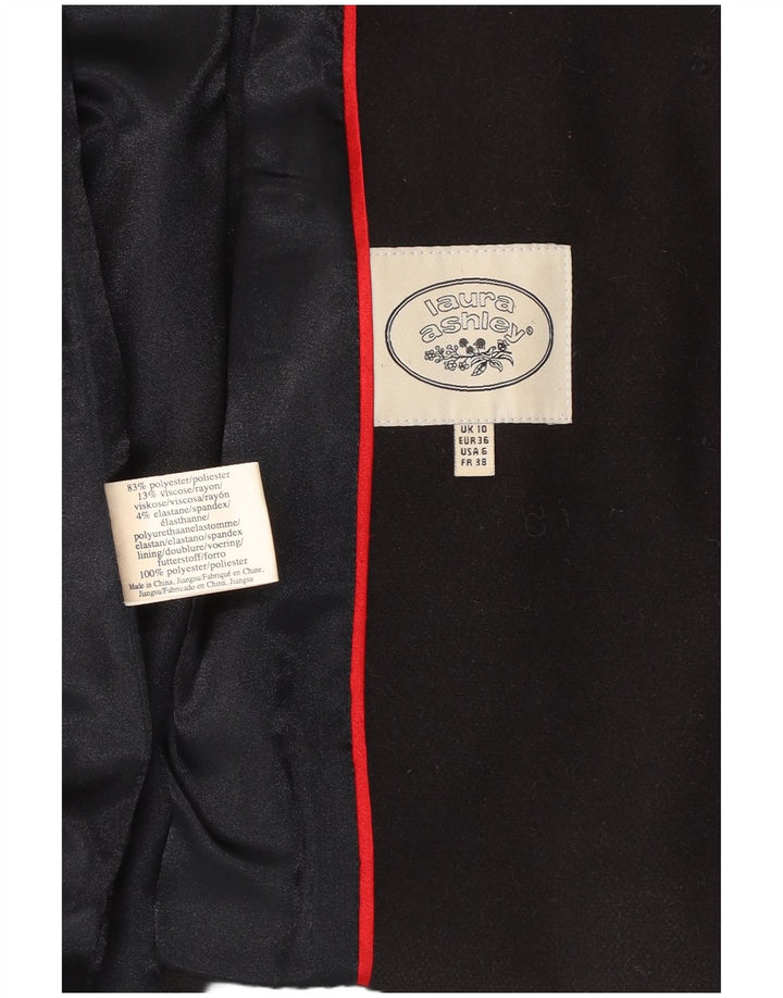 LAURA ASHLEY Damen-Blazer mit Kapuze und 5 Knöpfen, Gr. 10, Marineblau