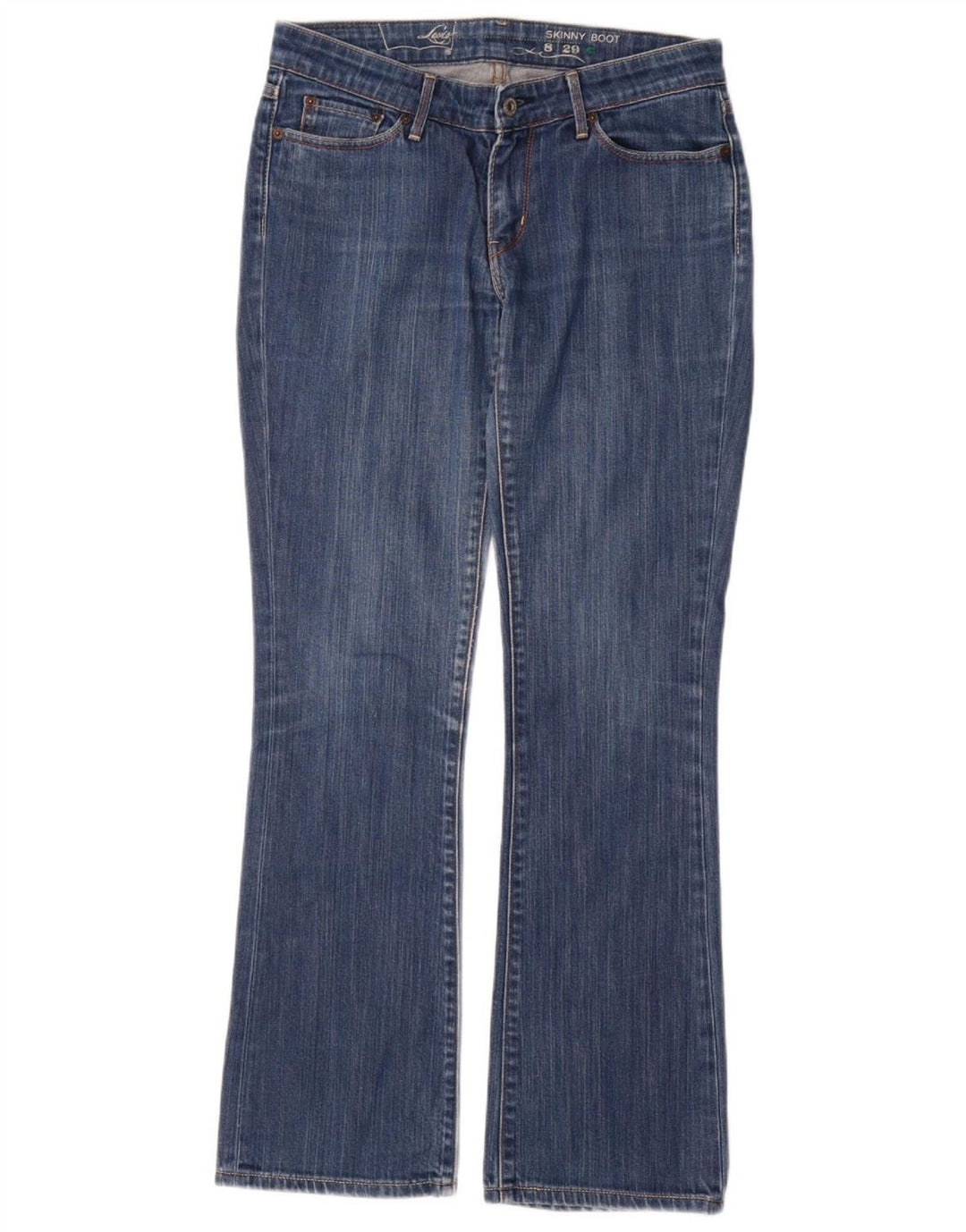 Levi's Damen Skinny Bootcut Jeans US 8 Medium W29 L32 Blau