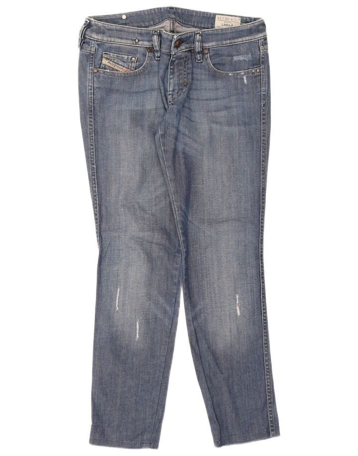 Diesel Damen Lhela Distressed Slim Jeans W29 L28 Blaue Baumwolle