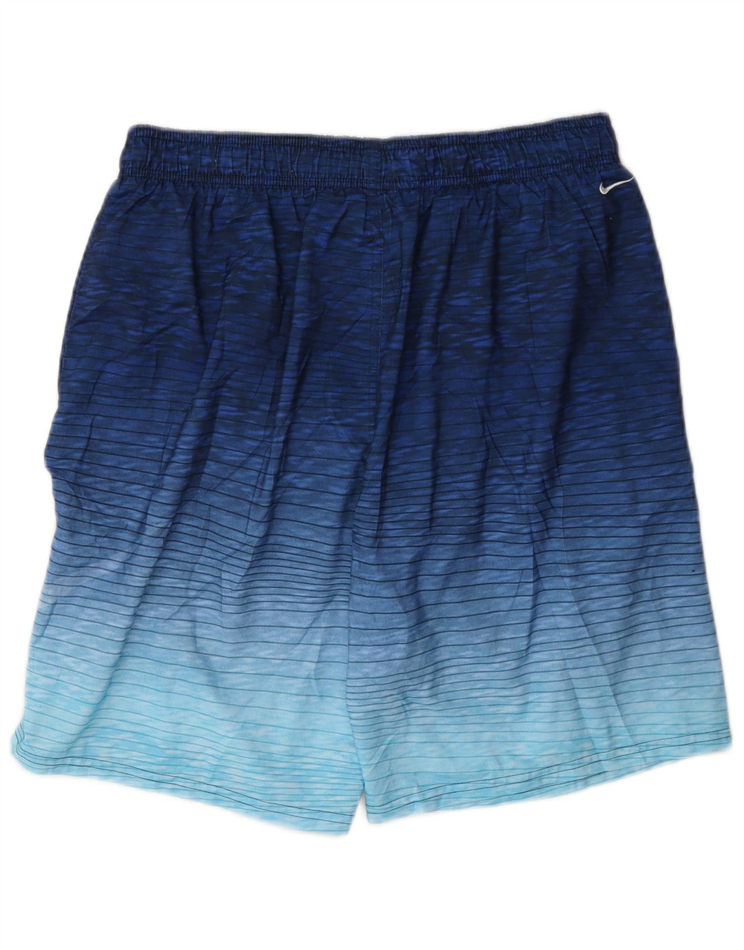 Nike Herren-Badeshorts mit Grafik, groß, blaues Nadelstreifen-Polyester