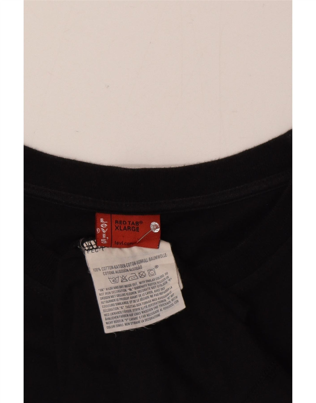 Levi's Herren Top Langarm XL Schwarz Baumwolle