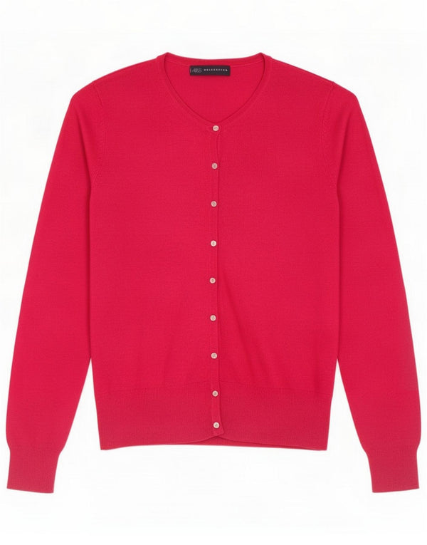 Marks & Spencer Damen Strickjacke UK 14 Mittelrosa