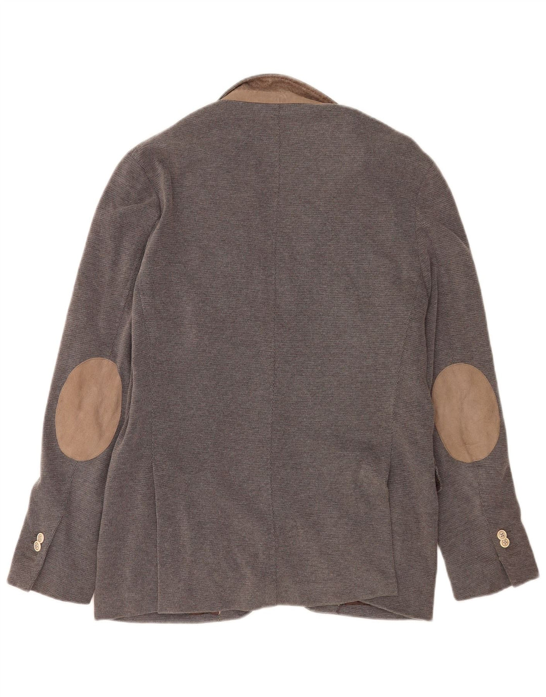 Massimo Dutti Herren-Blazer mit 2 Knöpfen, EU 52, große graue Baumwolle