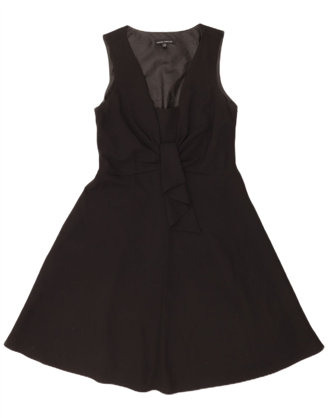 Ärmelloses A-Linien-Kleid für Damen von Laura Ashley, UK-Größe 12, Mittelschwarz, Polyester