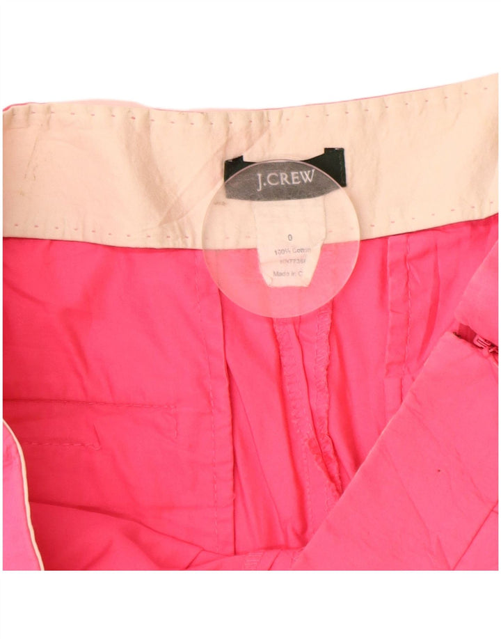 J. Crew Damen Chinoshorts US 0 XS W28 Rosa Baumwolle