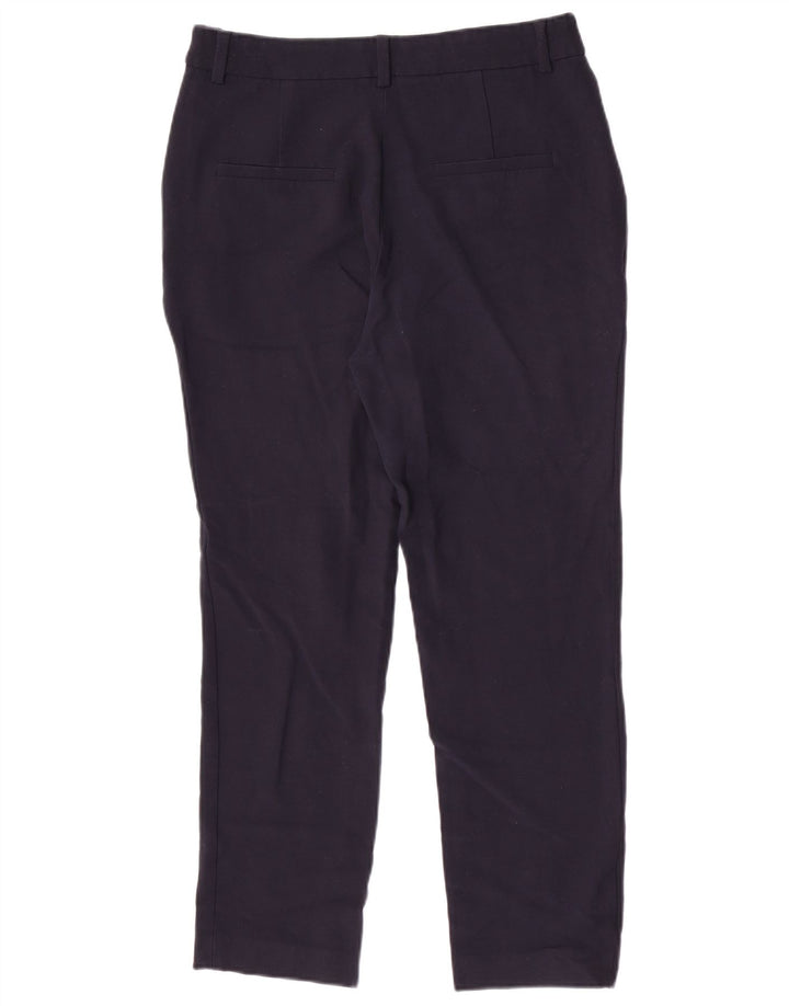 Massimo Dutti Damen Slim Anzughose EU 40 Medium W30 L27 Marineblaue Wolle