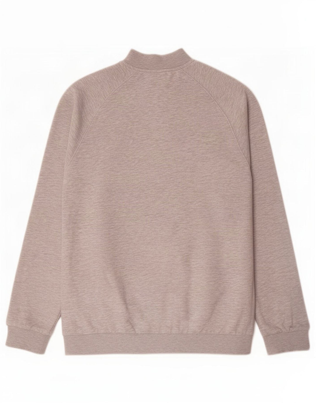 Puma Herren-Sweatshirt mit Reißverschluss am Hals, mittelgrau gesprenkelte Baumwolle