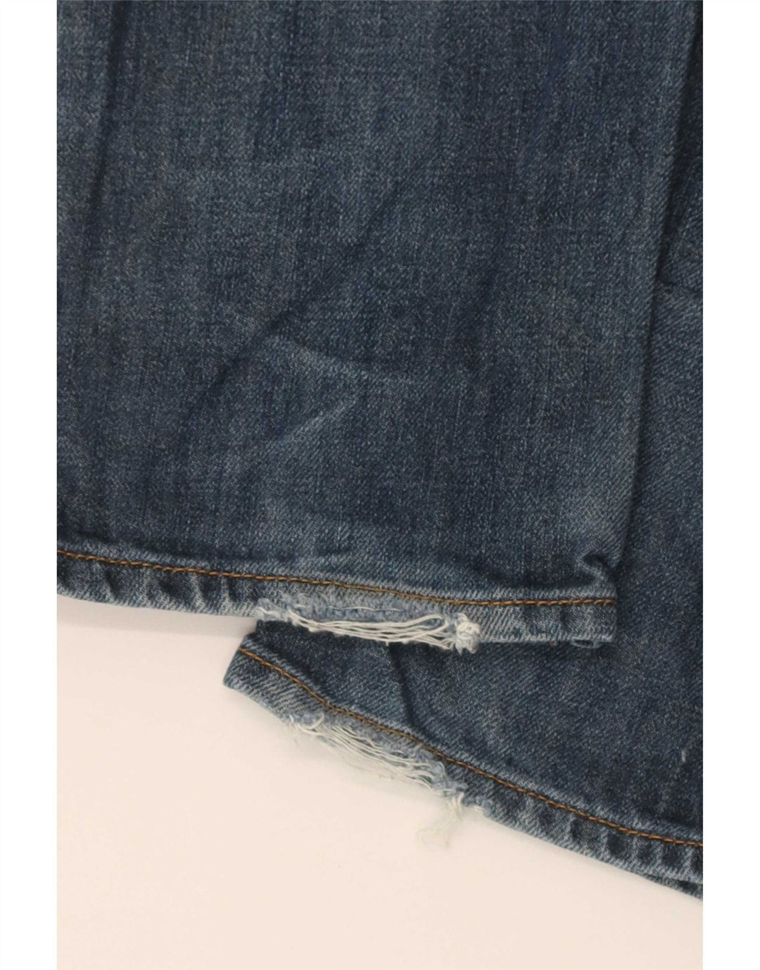 Gap Damen Distressed Straight Jeans W28 L32 Blaue Baumwolle