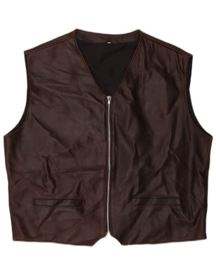 Vintage Herren Weste XL Braun