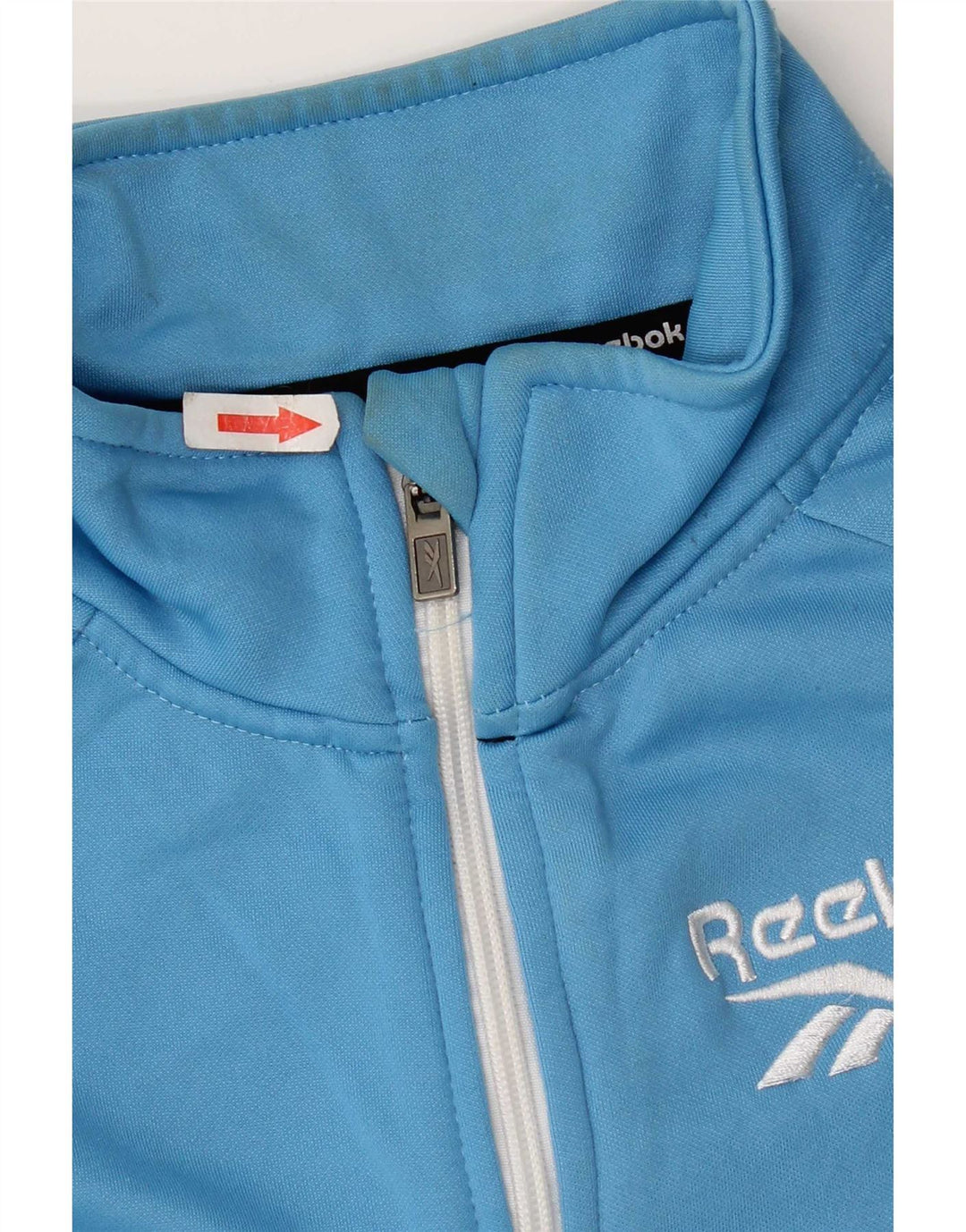 Reebok Jungen-Trainingsanzug-Top-Jacke, 15–16 Jahre, blaues Farbblock-Polyester