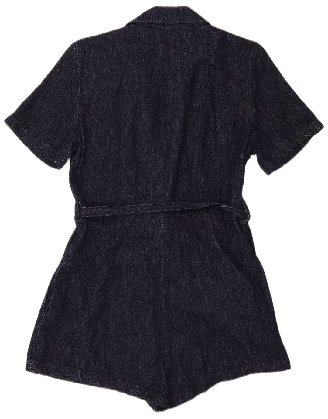 Zara Damen Jeans-Playsuit UK 12 Medium Marineblau