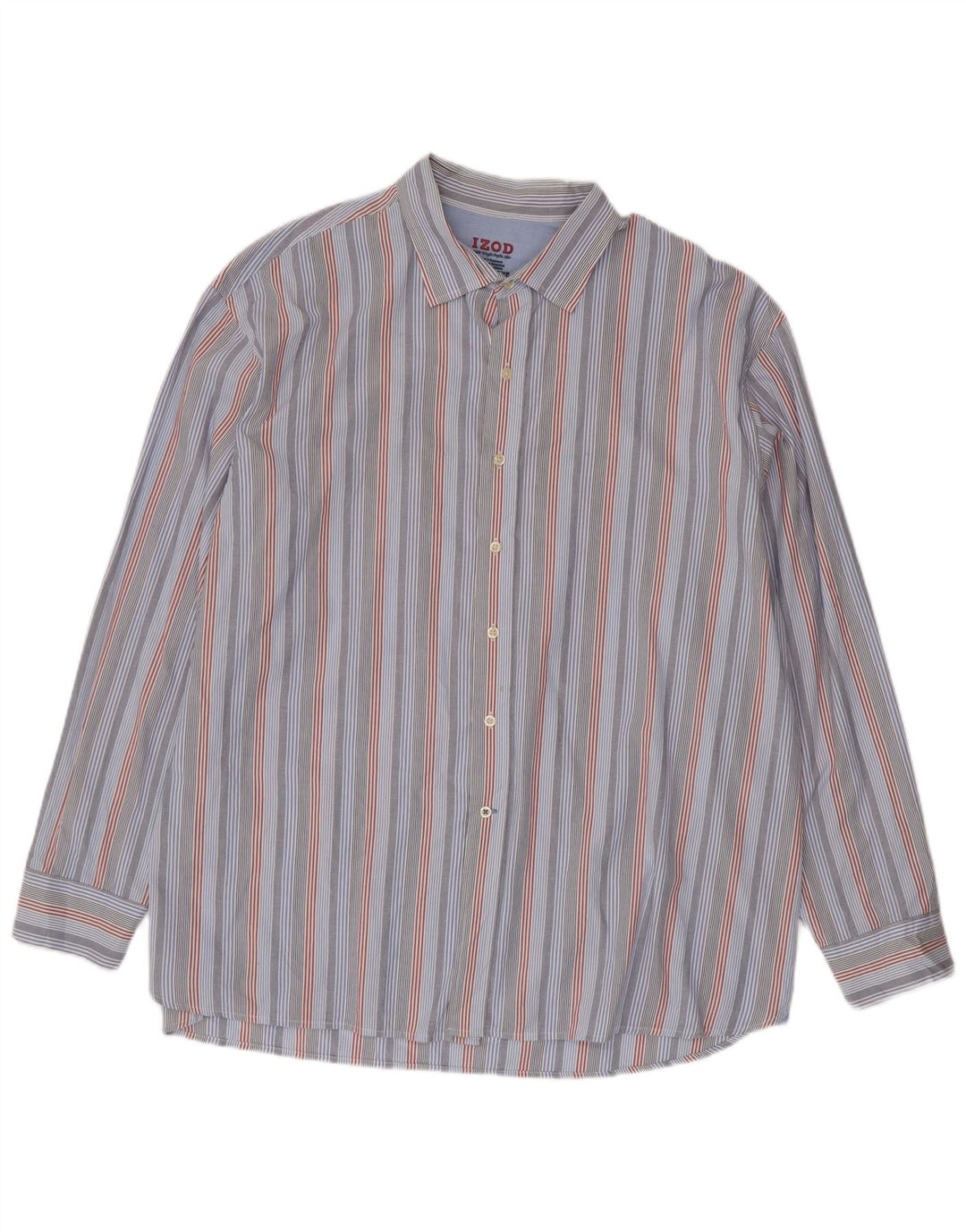 Izod Herrenhemd 2XL Blau gestreift