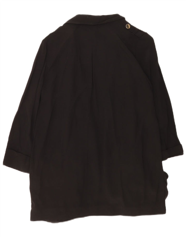 Reiss Damen-Blazer, übergroß, offen, Gr. 10, Größe S, Schwarz, Acetat