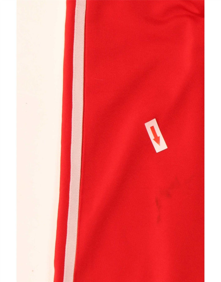 Adidas Damen-Trainingshose mit weitem Bein, UK 12, Mittelrot, Polyester