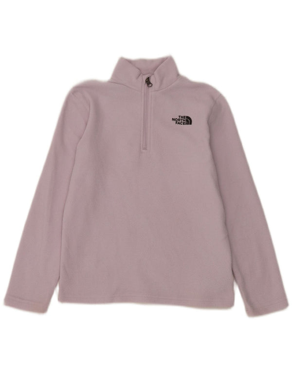 The North Face Mädchen-Fleecepullover mit Reißverschluss am Hals, 11–12 Jahre, Größe L, Lila