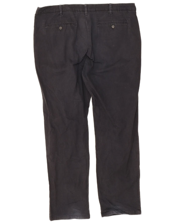 Marks & Spencer Herren-Chinohose mit gerader Passform und normaler Passform, W40 L31, Schwarz
