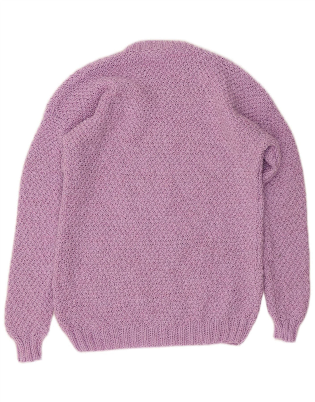 VINTAGE Damen-Pullover mit Rundhalsausschnitt, UK 12, Mittellila