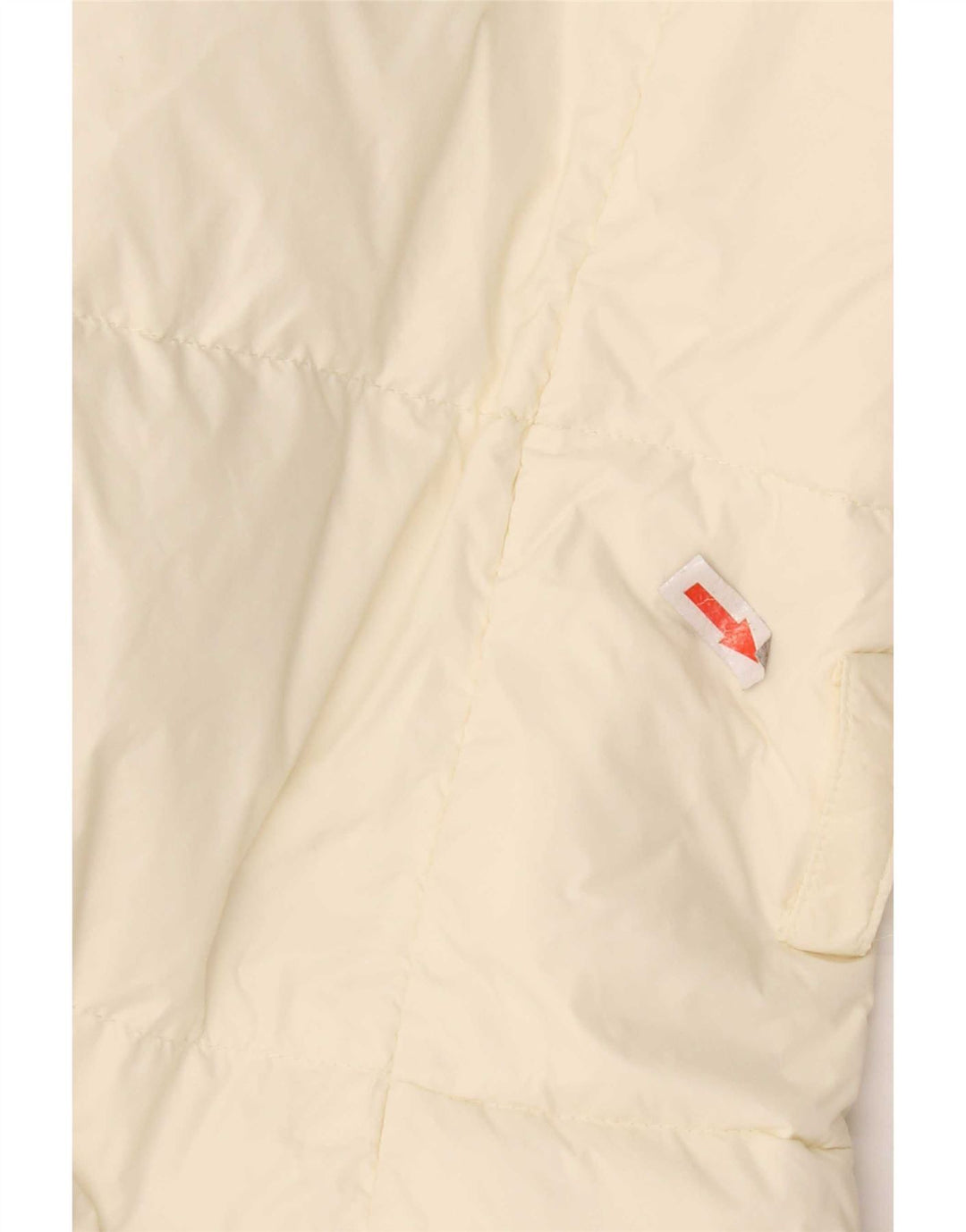 Ralph Lauren Damen Wattierter Mantel UK 14 Medium Off White Nylon