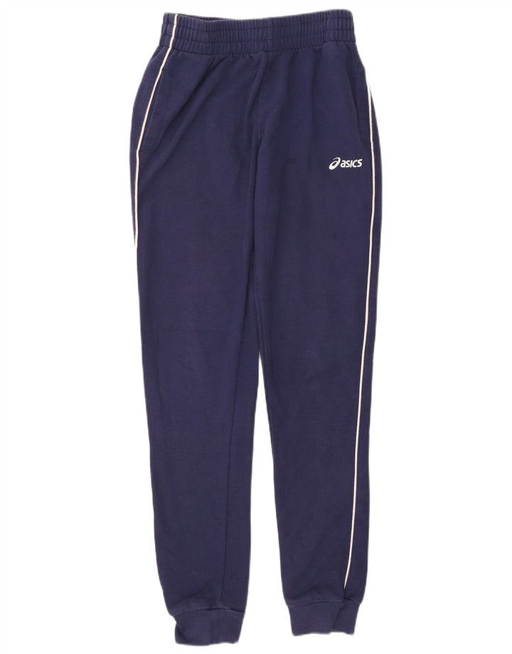 Asics Herren-Trainingshose, Jogginghose, mittelblau, Baumwolle