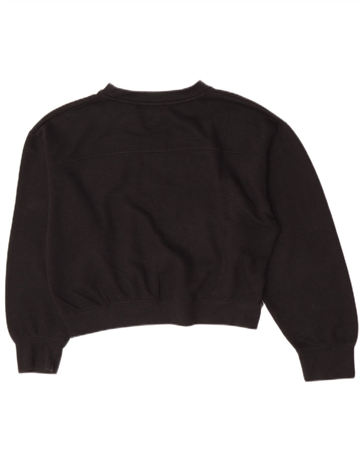 Zara Damen Sweatshirt Pullover UK 14 Medium Schwarz