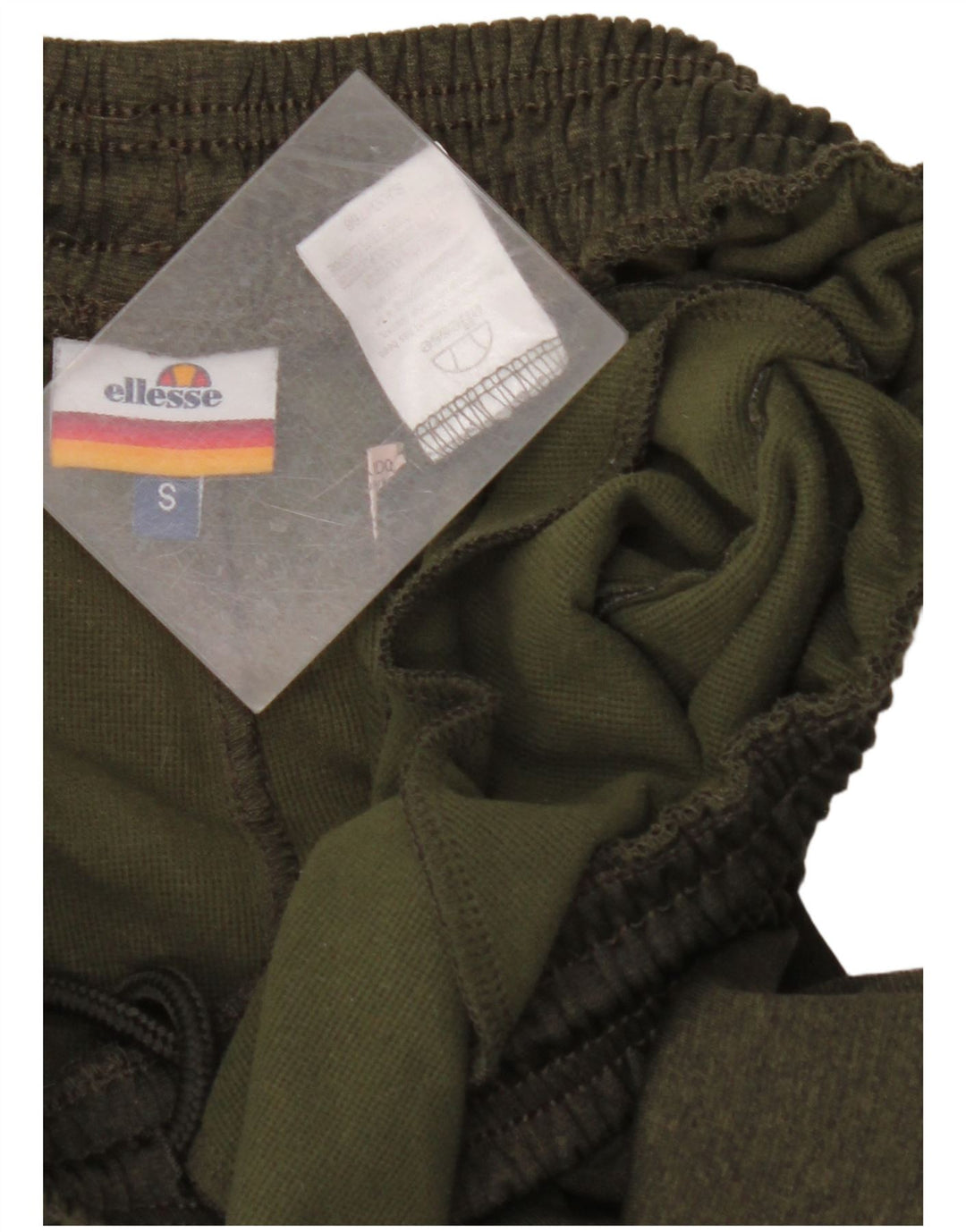 ELLESSE Herren-Trainingshose, Jogginghose, klein, Khaki, Farbblock-Polyester