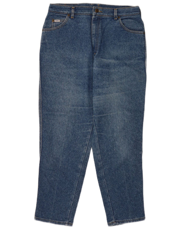 Lee Damen High Waist Tapered Jeans US 16 2XL W32 L27 Blaue Baumwolle