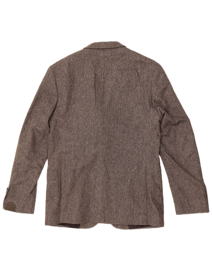 Cos Herren-Blazer mit 2 Knöpfen, EU 48, mittelgraue Wolle