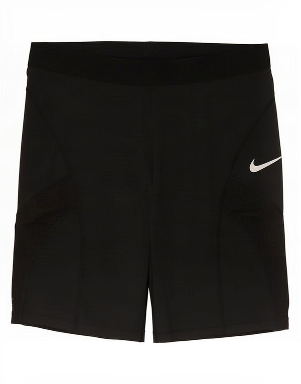 Nike Womens Sport Shorts UK 16 Large Black Polyester
