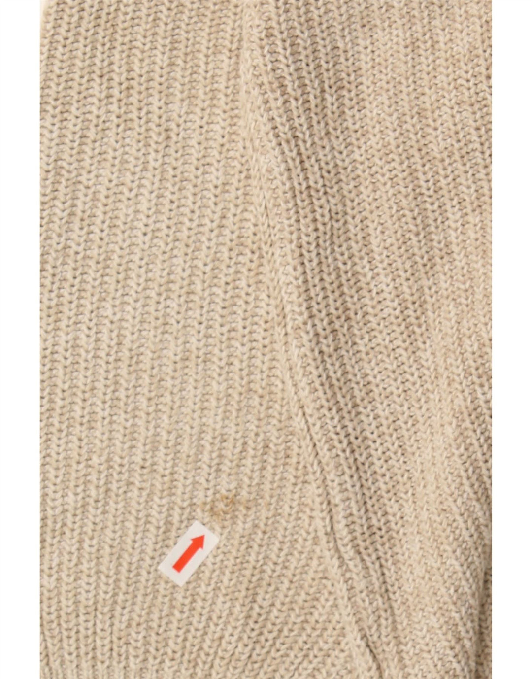 KAPPA Womens Oversized Boat Neck Jumper Sweater UK 14 Medium Beige Cotton Vintage Kappa and Second-Hand Kappa from Messina Hembry 