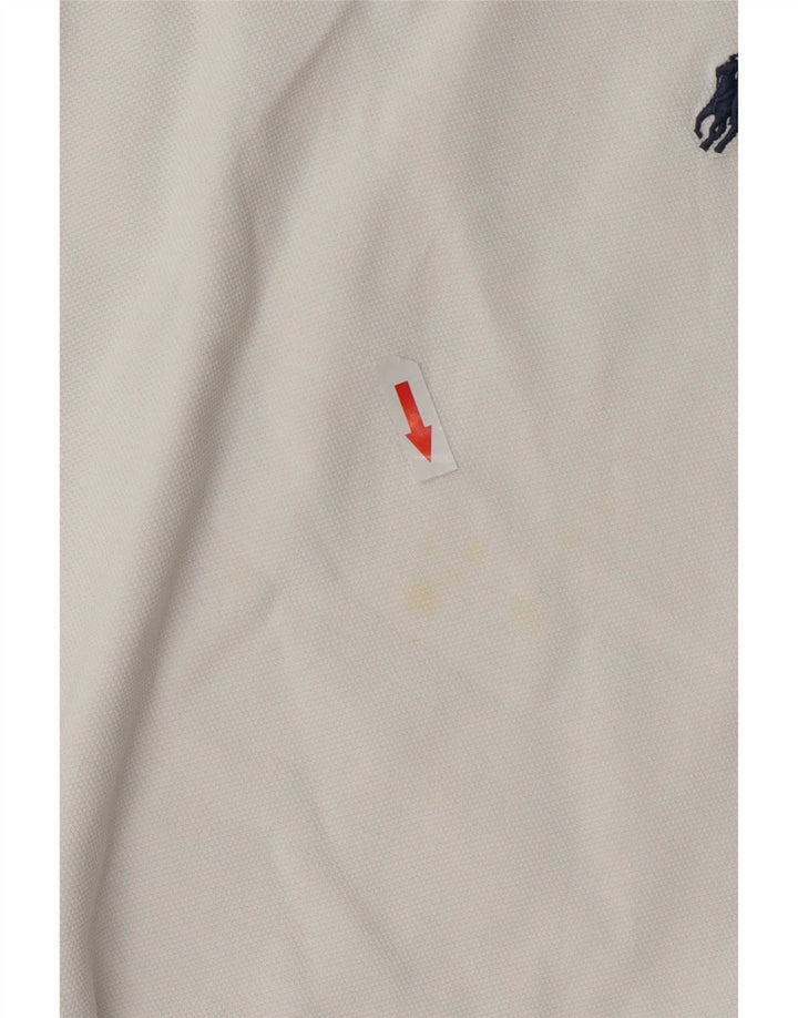 Polo Ralph Lauren Herrenhemd, groß, aus weißer Baumwolle