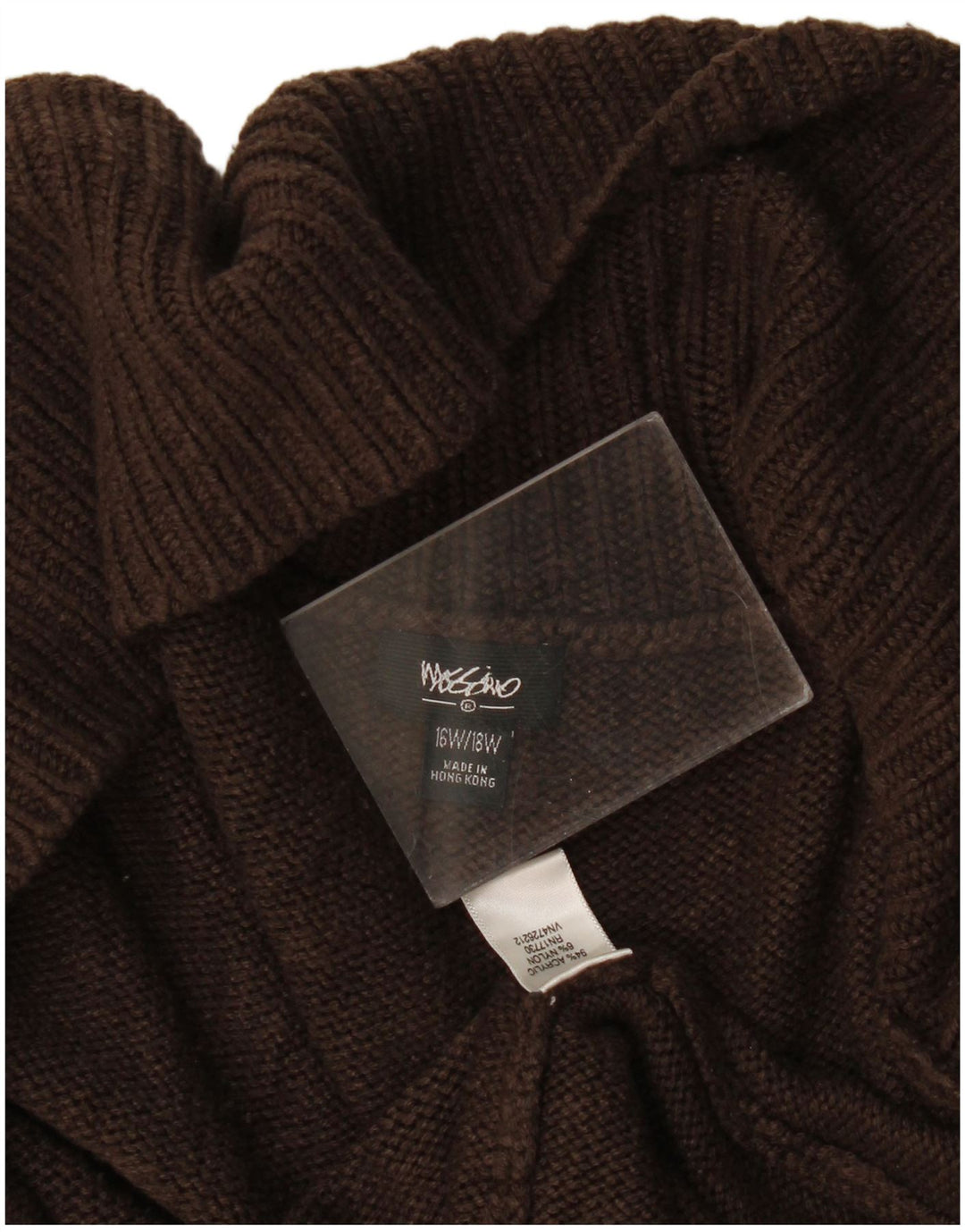 Mossimo Offener Damen-Cardigan-Pullover US 16 2XL Braunes Acryl