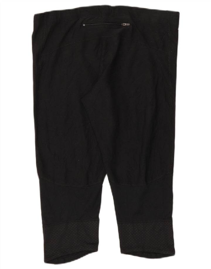 Nike Damen Dri Fit Capri Leggings UK 18 XL Schwarz Polyester