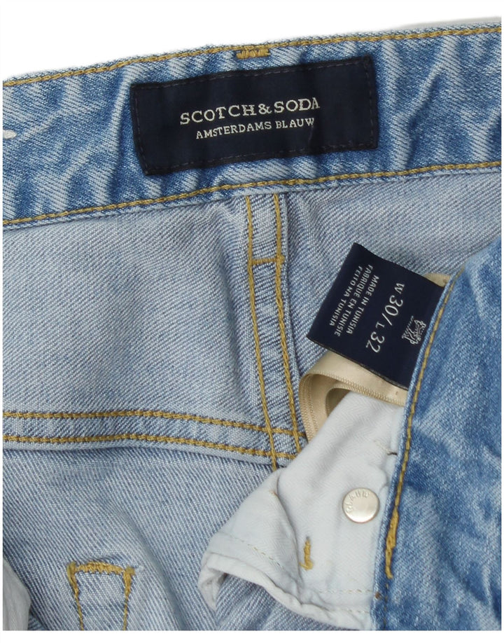 Scotch & Soda Herren Ralston Slim Jeans W30 L32 Blaue Baumwolle