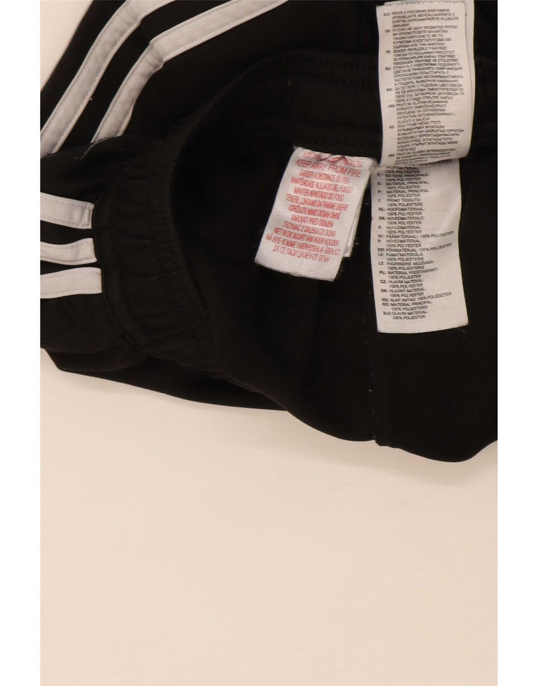 Adidas Trainingshose für Jungen, 11–12 Jahre, schwarzes Polyester