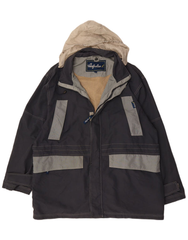 AUSTRALIAN L'ALPINA Herren-Windbreaker-Jacke, UK 42, XL, Marineblau, Farbblock