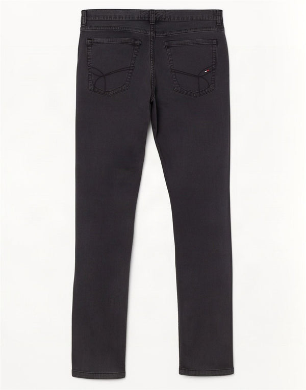 Tommy Hilfiger Damen Slim Freizeithose W29 L32 Grau Baumwolle