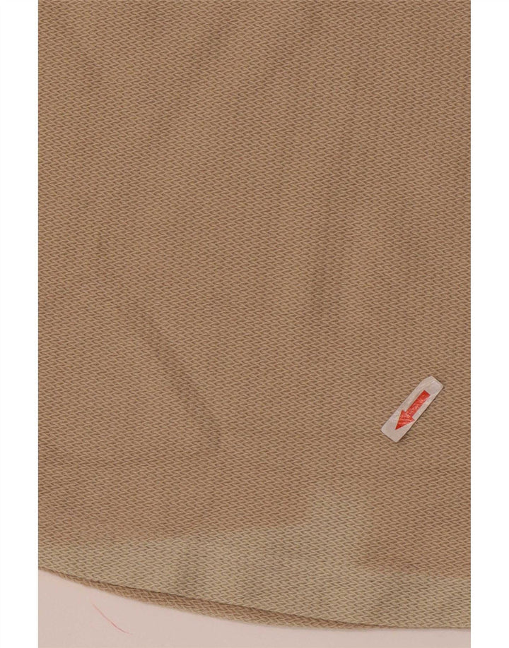 Zara Herren T-Shirt Top Mittelbeige Baumwolle