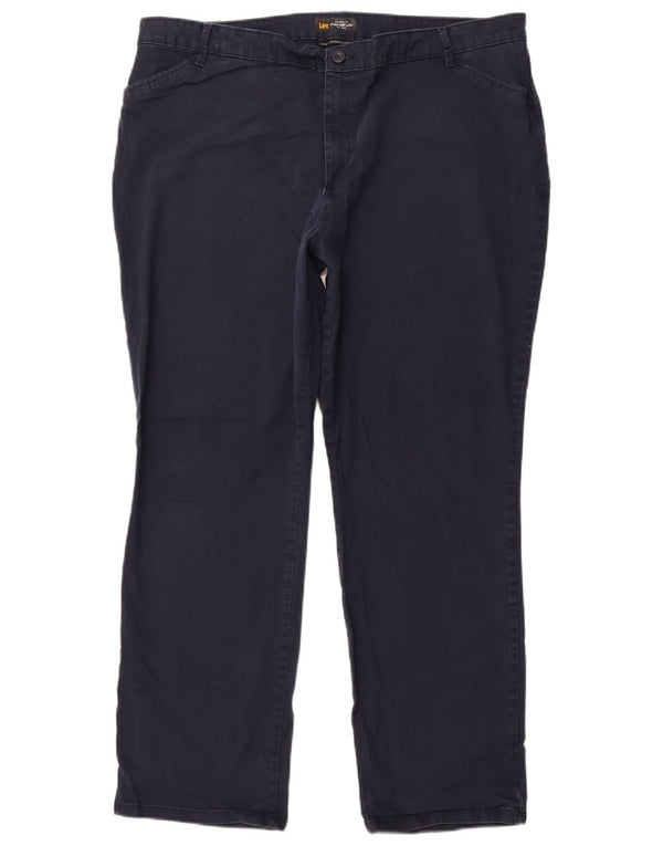 LEE Damen-Freizeithose mit mittlerer Leibhöhe, gerade, US 20, 3XL, W38, L30, Marineblau