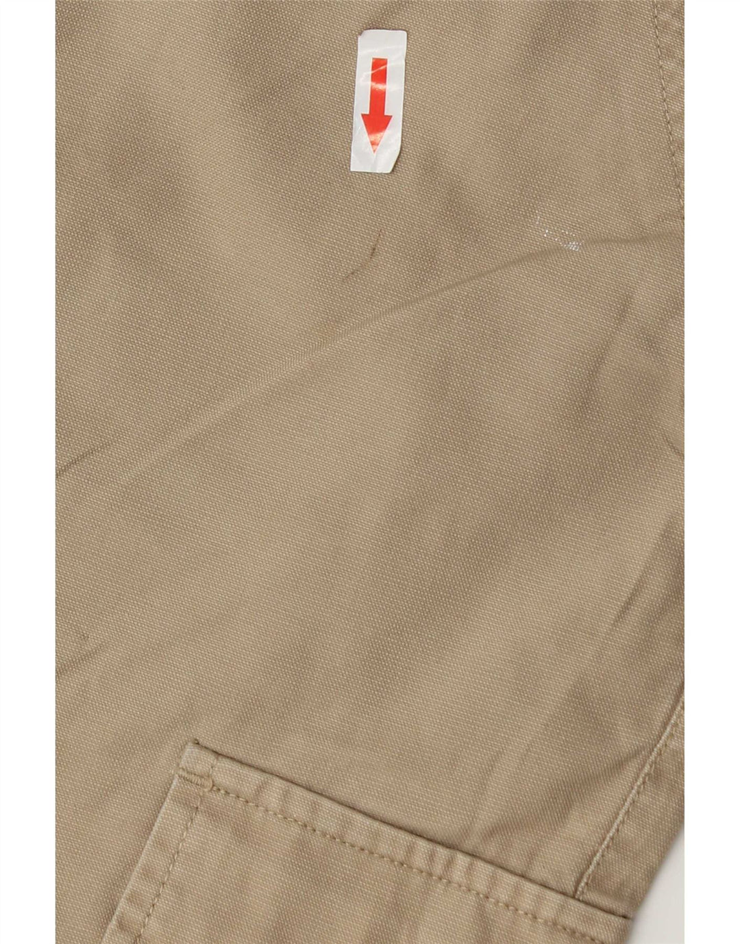 Zara Herren Cargoshorts EU 42 Large W32 Beige Baumwolle