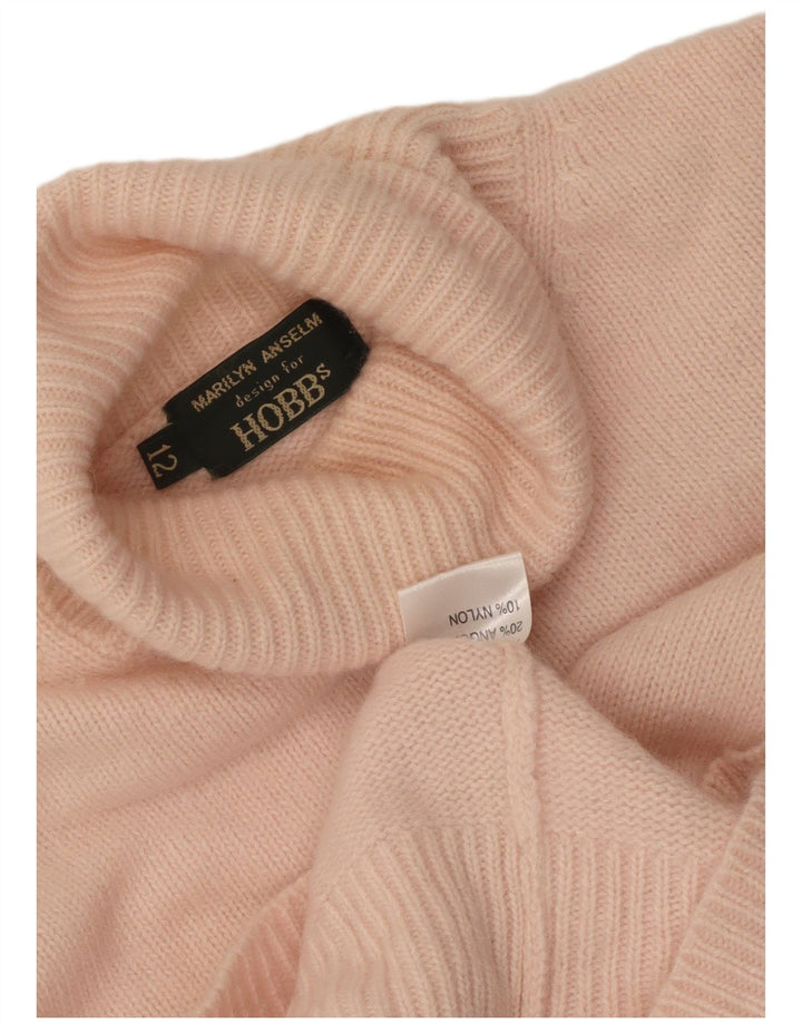 Hobbs Damen-Pullover mit 3/4-Ärmeln und Rollkragen, Gr. 12, Mittelrosa