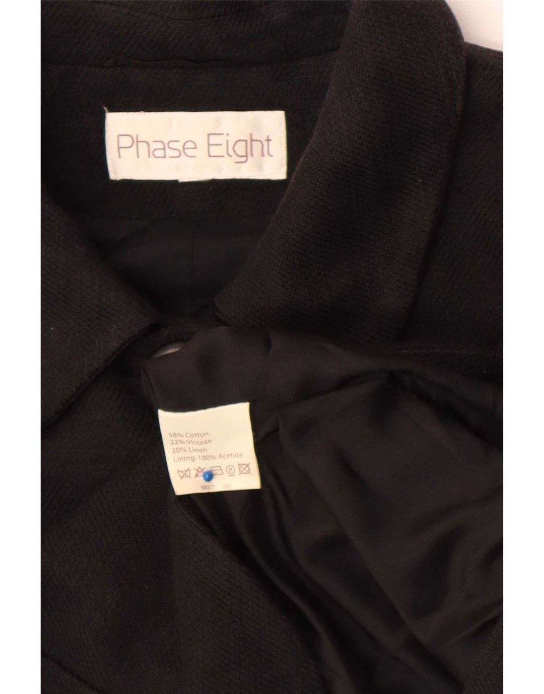 Phase Eight Damen-Blazer mit 3/4-Ärmeln und 4 Knöpfen, Gr. 10, Schwarz