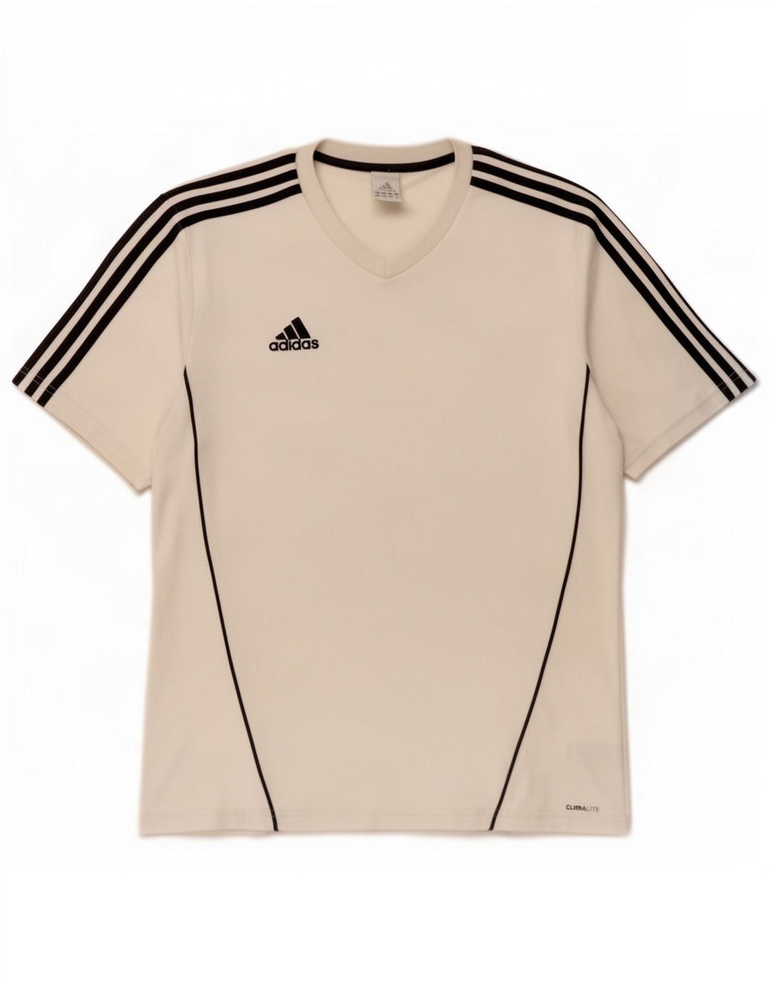 Adidas Herren Climalite T-Shirt Top Large Weiß Polyester