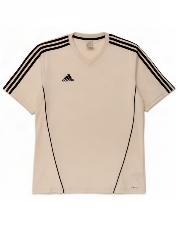 Adidas Mens Climalite T-Shirt Top Large White Polyester