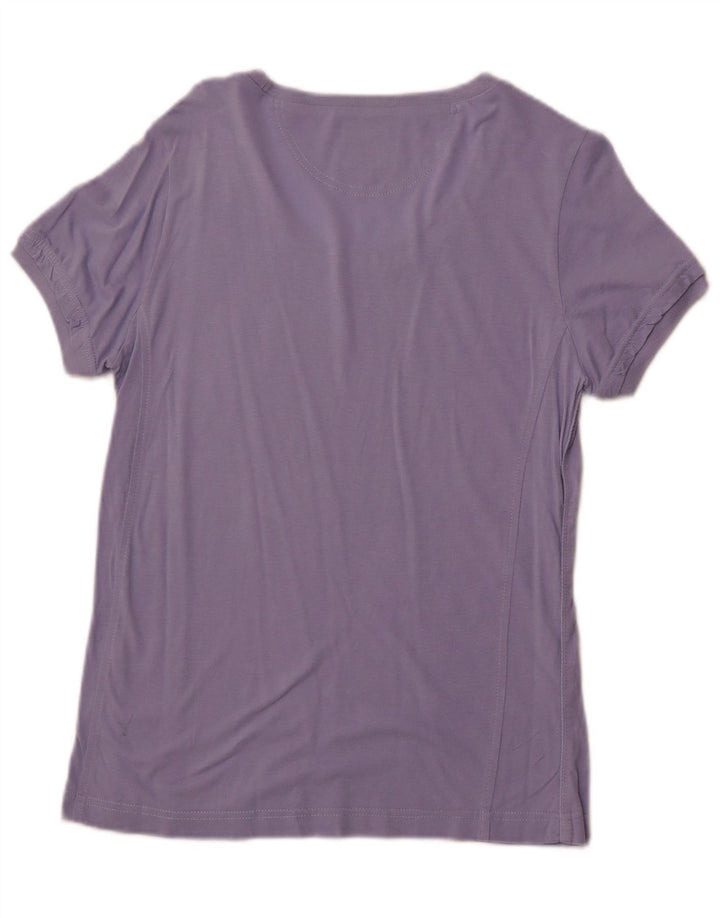CHAMPION Damen Easy Fit T-Shirt Top UK 12 Medium Lila