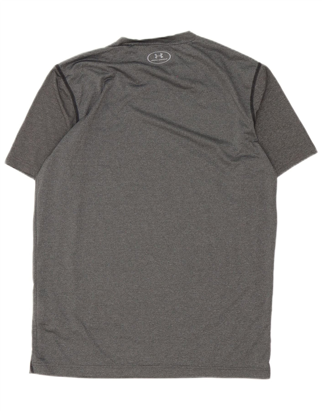 Under Armour Herren Heat Gear T-Shirt-Oberteil aus mittelgrauem Polyester