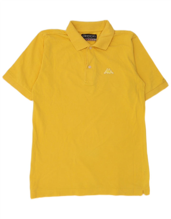 Kappa Herren Poloshirt Small Gelb Baumwolle