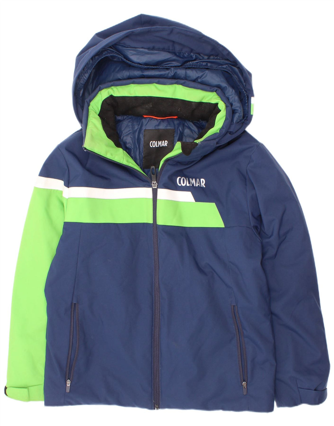 Colmar Jungen-Jacke mit Kapuze, 9–10 Jahre, marineblaues Farbblock-Polyester