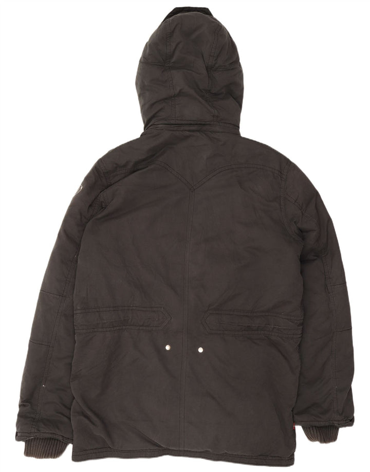 Levi's Herren-Jacke mit Kapuze, gepolstert, UK 42, XL, Schwarz, Polyester