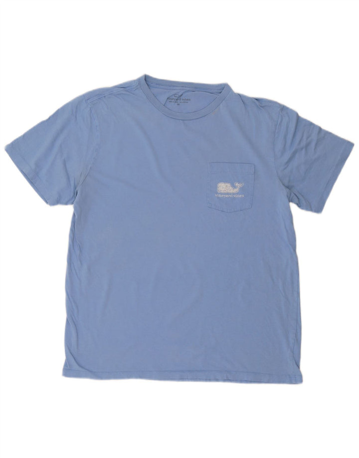 Vineyard Vines Herren-T-Shirt mit Grafik, mittelblaue Baumwolle