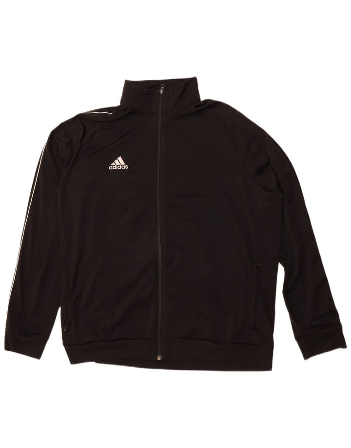 Adidas Herren Trainingsanzug Top Jacke 2XL Schwarz Polyester